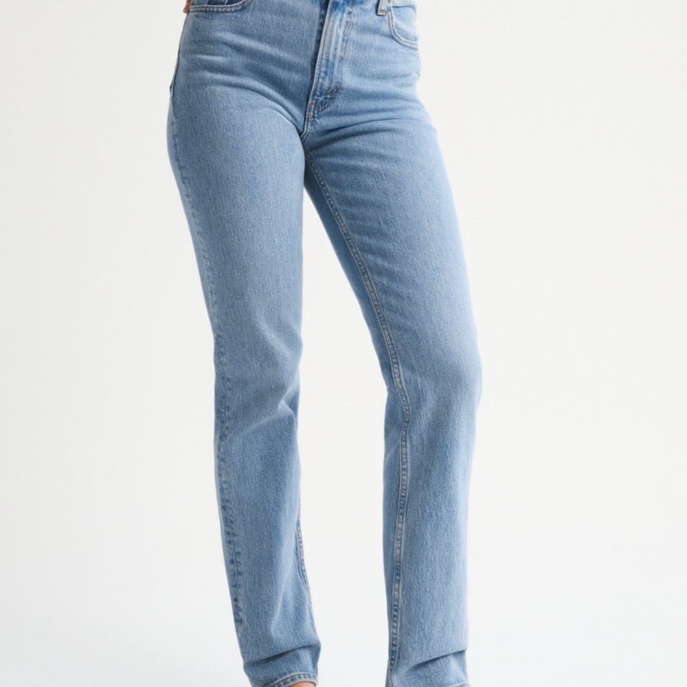 90s straight ultra high rise jeans